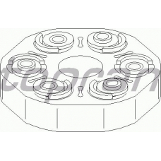 501 592 TOPRAN Шарнир, продольный вал