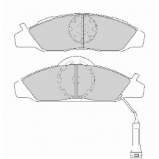 FD6792A NECTO Комплект тормозных колодок, дисковый тормоз