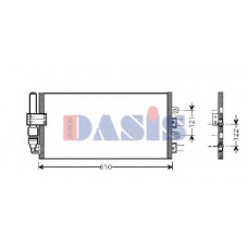 082036N AKS DASIS Конденсатор, кондиционер