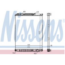 671690 NISSENS Радиатор, охлаждение двигателя