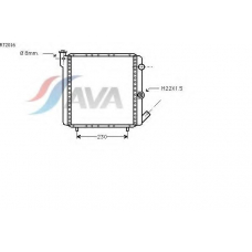 RT2016 AVA Радиатор, охлаждение двигателя