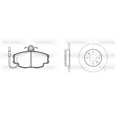 80413.00 WOKING Комплект тормозов, дисковый тормозной механизм