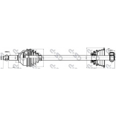 244003 GSP Приводной вал