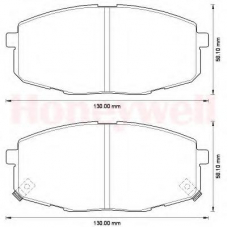 572577B BENDIX Комплект тормозных колодок, дисковый тормоз