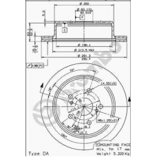 09.5532.10 BREMBO Тормозной диск