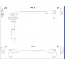 134562 HITACHI Комплект проводов зажигания