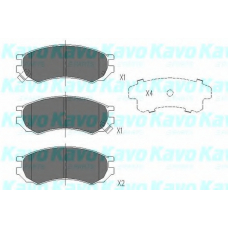 KBP-6555 KAVO PARTS Комплект тормозных колодок, дисковый тормоз