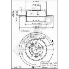 BS 7567 BRECO Тормозной диск