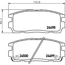 8DB 355 012-951 HELLA PAGID Комплект тормозных колодок, дисковый тормоз