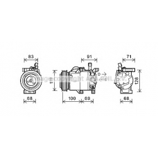 KAK144 AVA Компрессор, кондиционер
