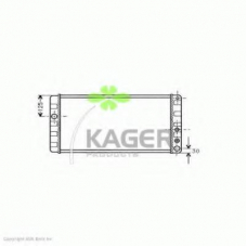31-1416 KAGER Радиатор, охлаждение двигателя