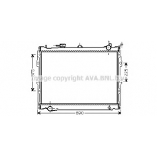 MZ2191 AVA Радиатор, охлаждение двигателя
