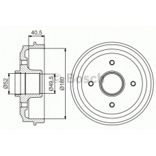 0 986 477 156 BOSCH Тормозной барабан