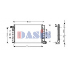 082003N AKS DASIS Конденсатор, кондиционер