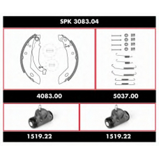 SPK 3083.04 REMSA Комплект тормозов, барабанный тормозной механизм