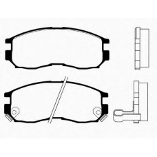 J PA-530AF JAPANPARTS Комплект тормозных колодок, дисковый тормоз