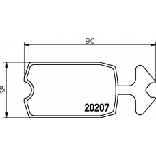 8DB 355 005-881 HELLA PAGID Комплект тормозных колодок, дисковый тормоз