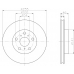 MDC893 MINTEX Тормозной диск