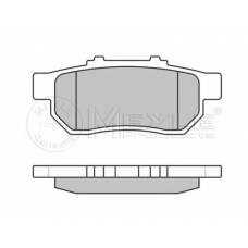 025 217 3813/W MEYLE Комплект тормозных колодок, дисковый тормоз