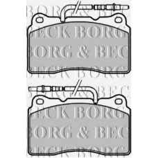 BBP2192 BORG & BECK Комплект тормозных колодок, дисковый тормоз