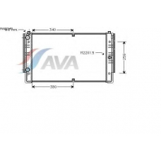 VWA2149 AVA Радиатор, охлаждение двигателя