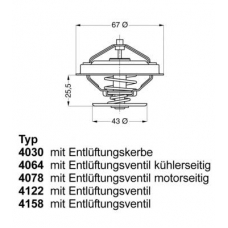 4122.79D WAHLER Термостат, охлаждающая жидкость