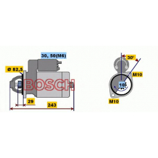 0 001 109 036 BOSCH Стартер