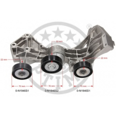 0-N1946 OPTIMAL Натяжитель ремня, клиновой зубча