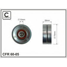 60-05 CAFFARO Паразитный / ведущий ролик, поликлиновой ремень