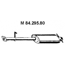 84.295.80 EBERSPACHER Средний глушитель выхлопных газов