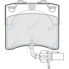 PAD1146 APEC Комплект тормозных колодок, дисковый тормоз