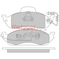 1170281 METZGER Комплект тормозных колодок, дисковый тормоз
