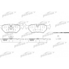 PBP1003 PATRON Комплект тормозных колодок, дисковый тормоз