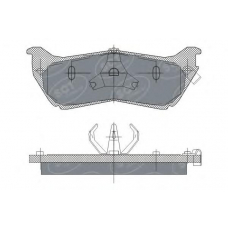 SP 245 SCT Комплект тормозных колодок, дисковый тормоз