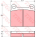 GDB656 TRW Комплект тормозных колодок, дисковый тормоз