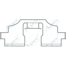 KIT1096 APEC Комплектующие, тормозные колодки