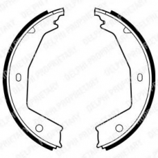 LS1873 DELPHI Комплект тормозных колодок, стояночная тормозная с