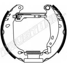 6165 TRUSTING Комплект тормозных колодок