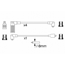 0 986 356 836 BOSCH Комплект проводов зажигания