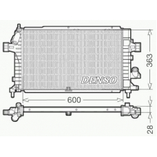 DRM20100 DENSO Радиатор, охлаждение двигателя