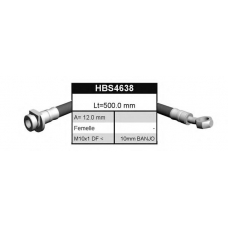 HBS4638 QUINTON HAZELL Тормозной шланг