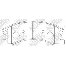 PN0067 NiBK Комплект тормозных колодок, дисковый тормоз