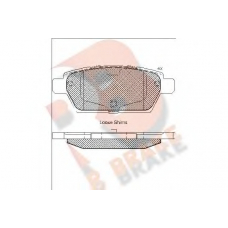 RB1975 R BRAKE Комплект тормозных колодок, дисковый тормоз