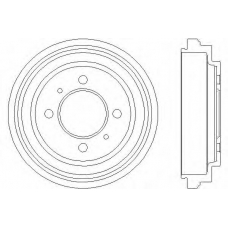 62924 PAGID Тормозной барабан