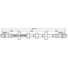 FBH7302 FIRST LINE Тормозной шланг