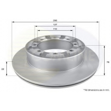 ADC0287V COMLINE Тормозной диск