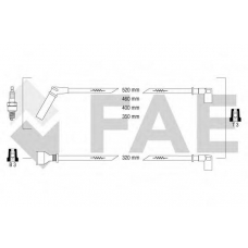 85997 FAE Комплект проводов зажигания