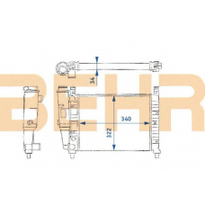 2109141 BEHR Radiator