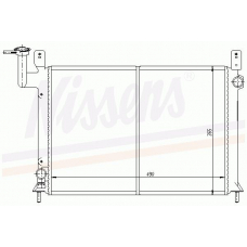 62948 NISSENS Радиатор, охлаждение двигателя