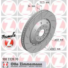 100.3339.70 ZIMMERMANN Тормозной диск